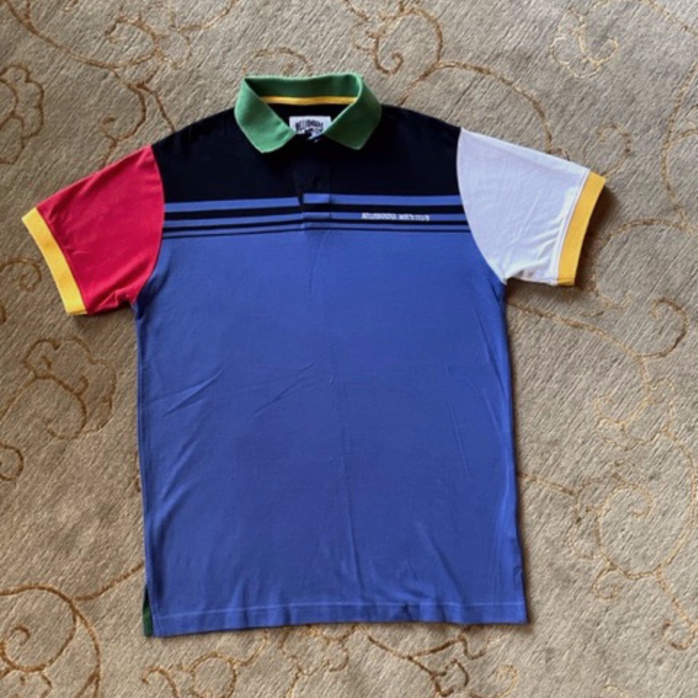 Billionaire Boys Club BB Keystone SS Polo 881-6303 Dazzling Blue 2018 BBC Size M